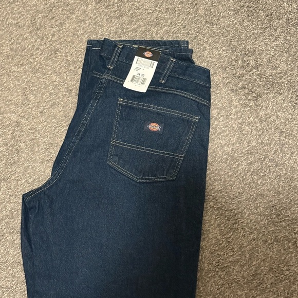 Dickies Men's Dark Blue Relaxed Jeans Size 34x30 - Picture 1 of 7
